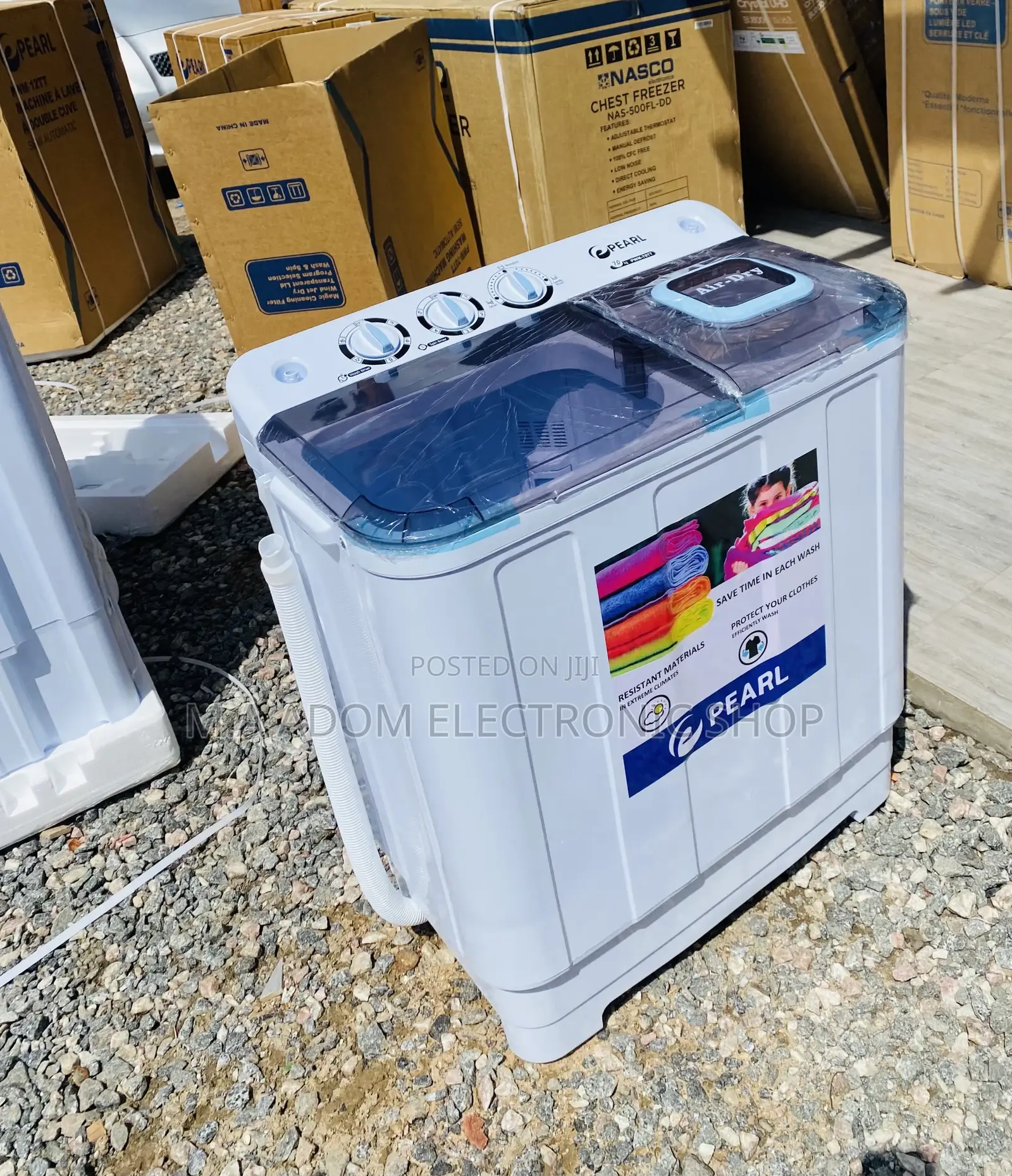 Classic Designed Pearl 7kg Electric Washing Machine(White).