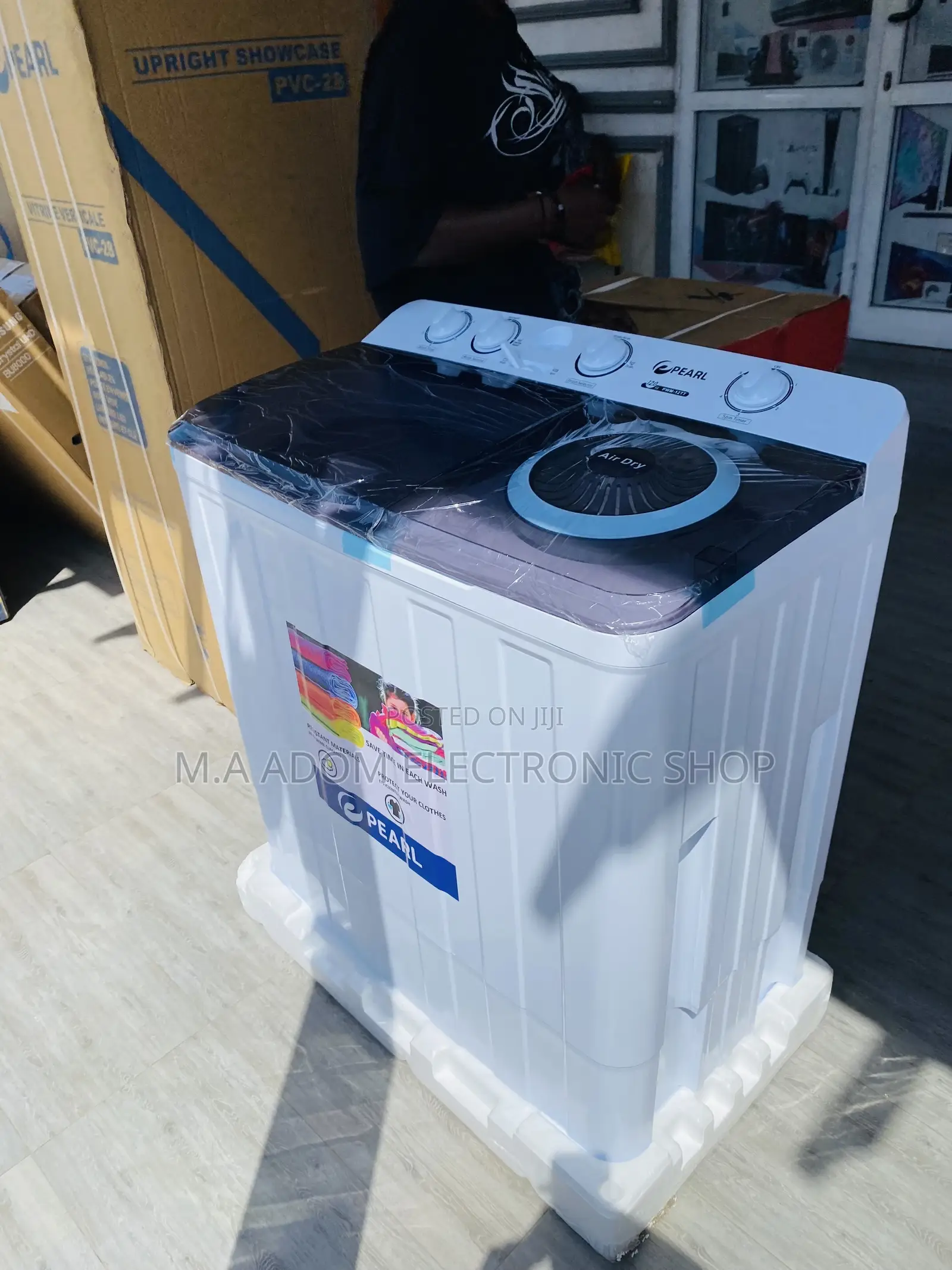 Sealed in Box Pearl 12kg Electric Washing Machine + Spin/Dry