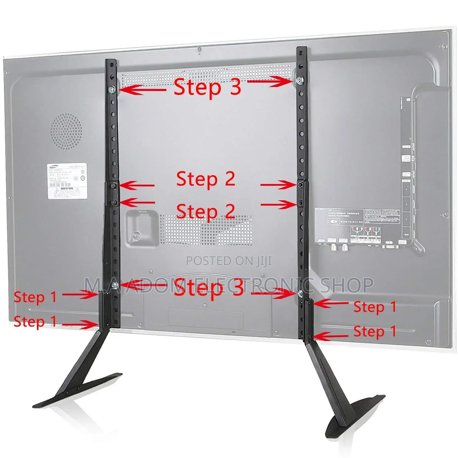 Fresh In Box Universal Tv Led Stand For 32”-75” Tv(Black)
