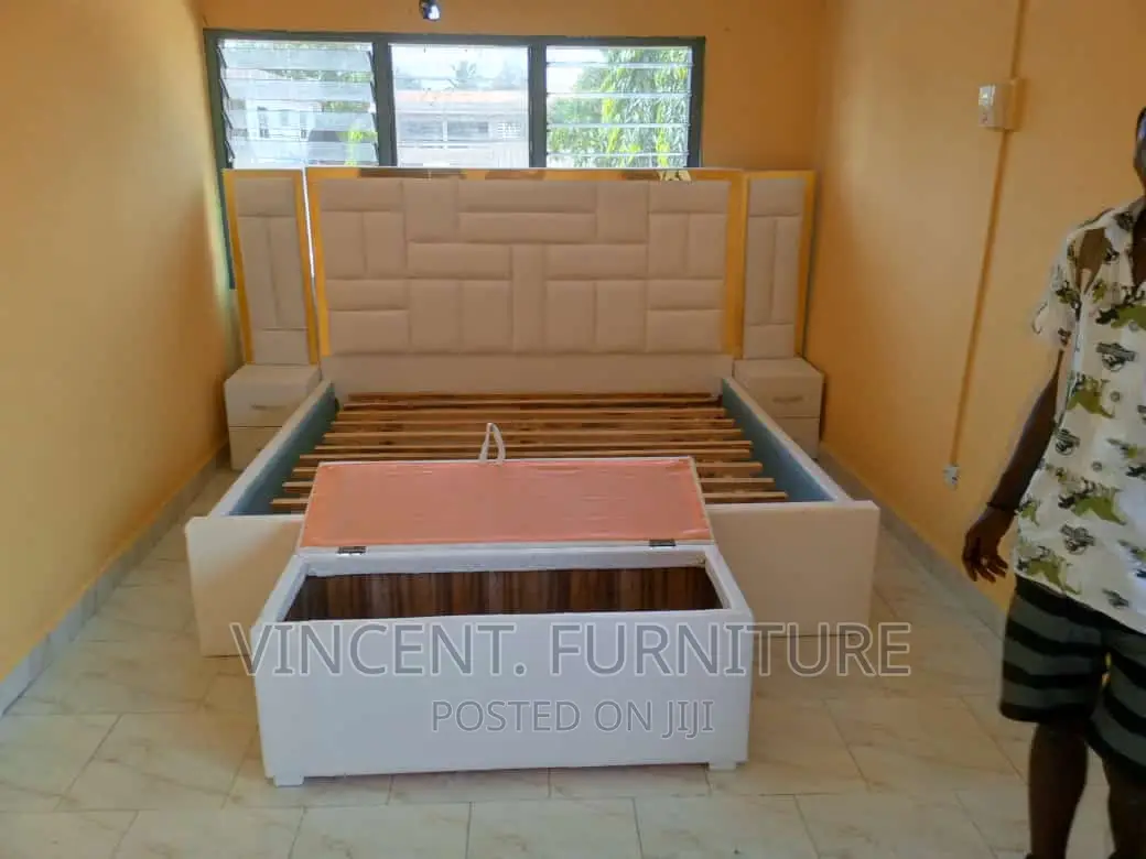 King Size Bed Frame and Ottoman Available