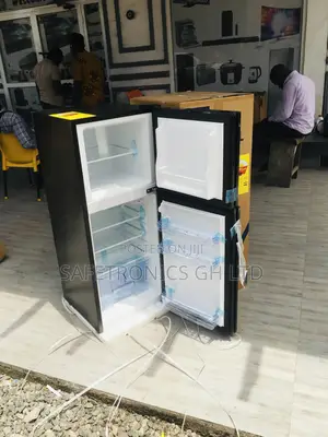 Glass Black Pearl PF-17T Topfreezer Doubledoor Fridge