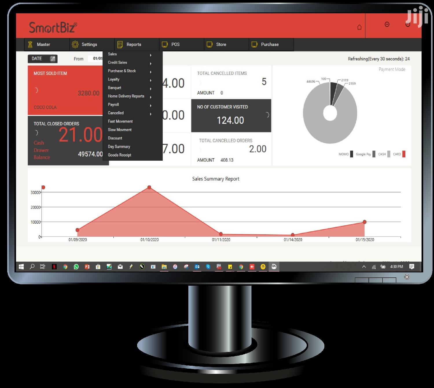 Smartbiz Restaurant Management Pos Software and Inventory