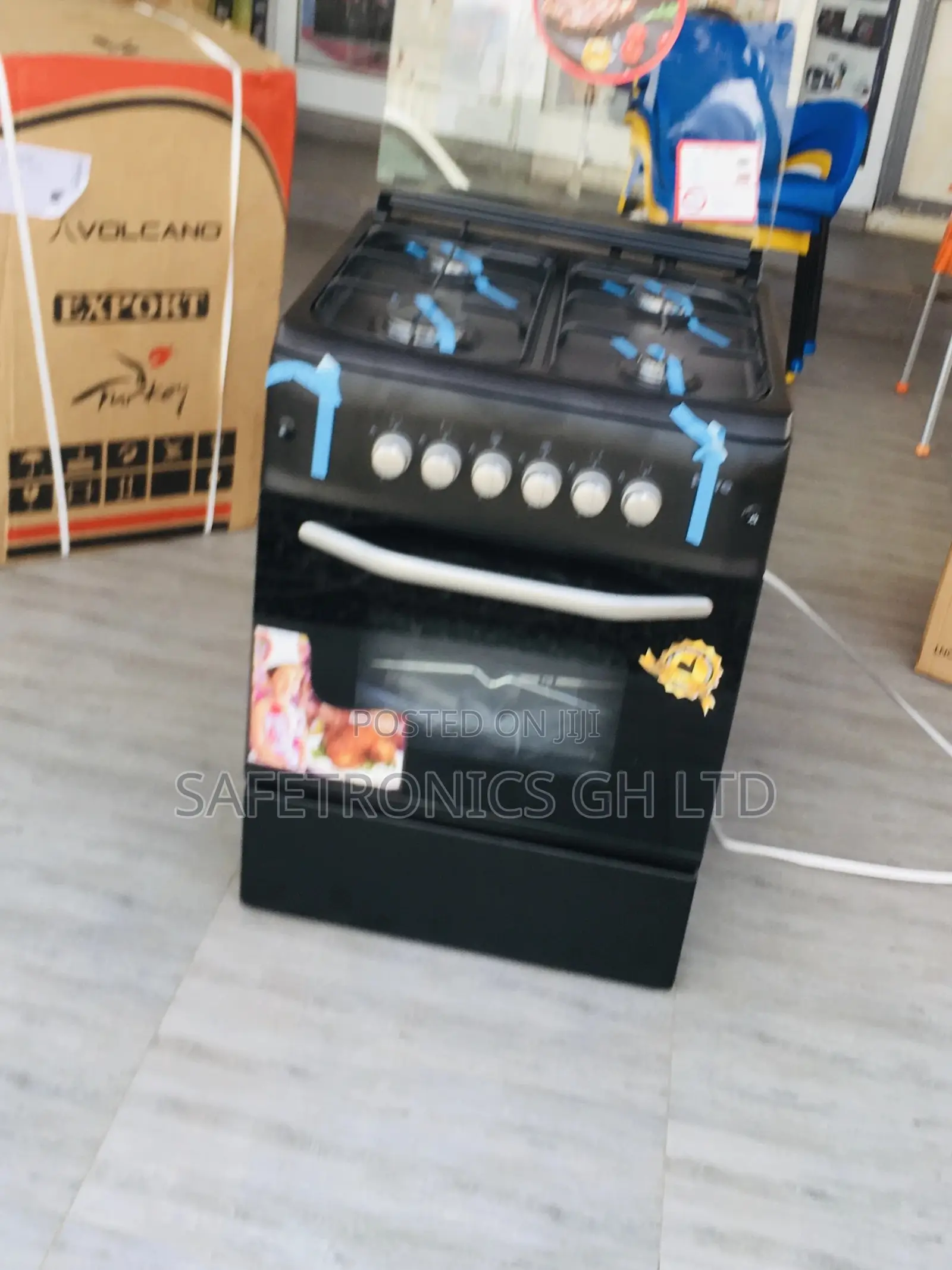 Oven With Grill Lastest Ferre Black 4 Gas 60x60 Cooker