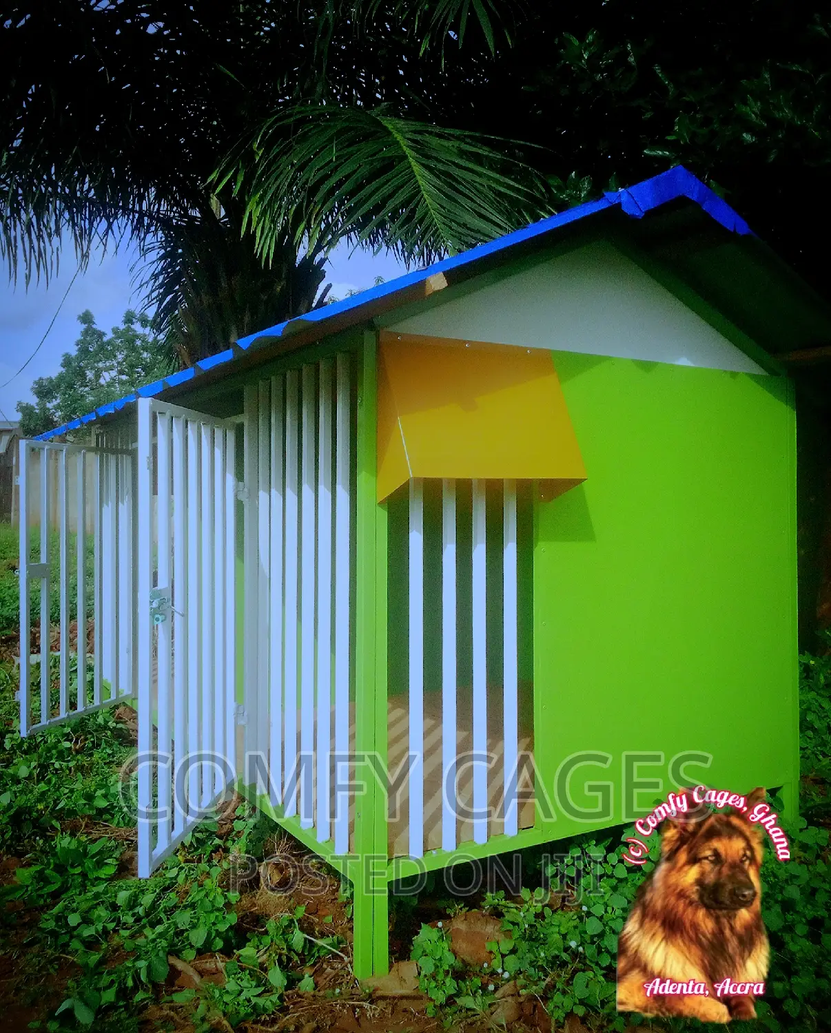Super Solid Double Galvanized Steel Security Comfy Dog Cage