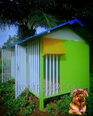 Super Solid Double Galvanized Steel Security Comfy Dog Cage