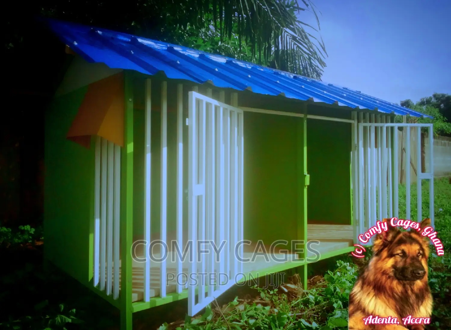Super Solid Double Galvanized Steel Security Comfy Dog Cage
