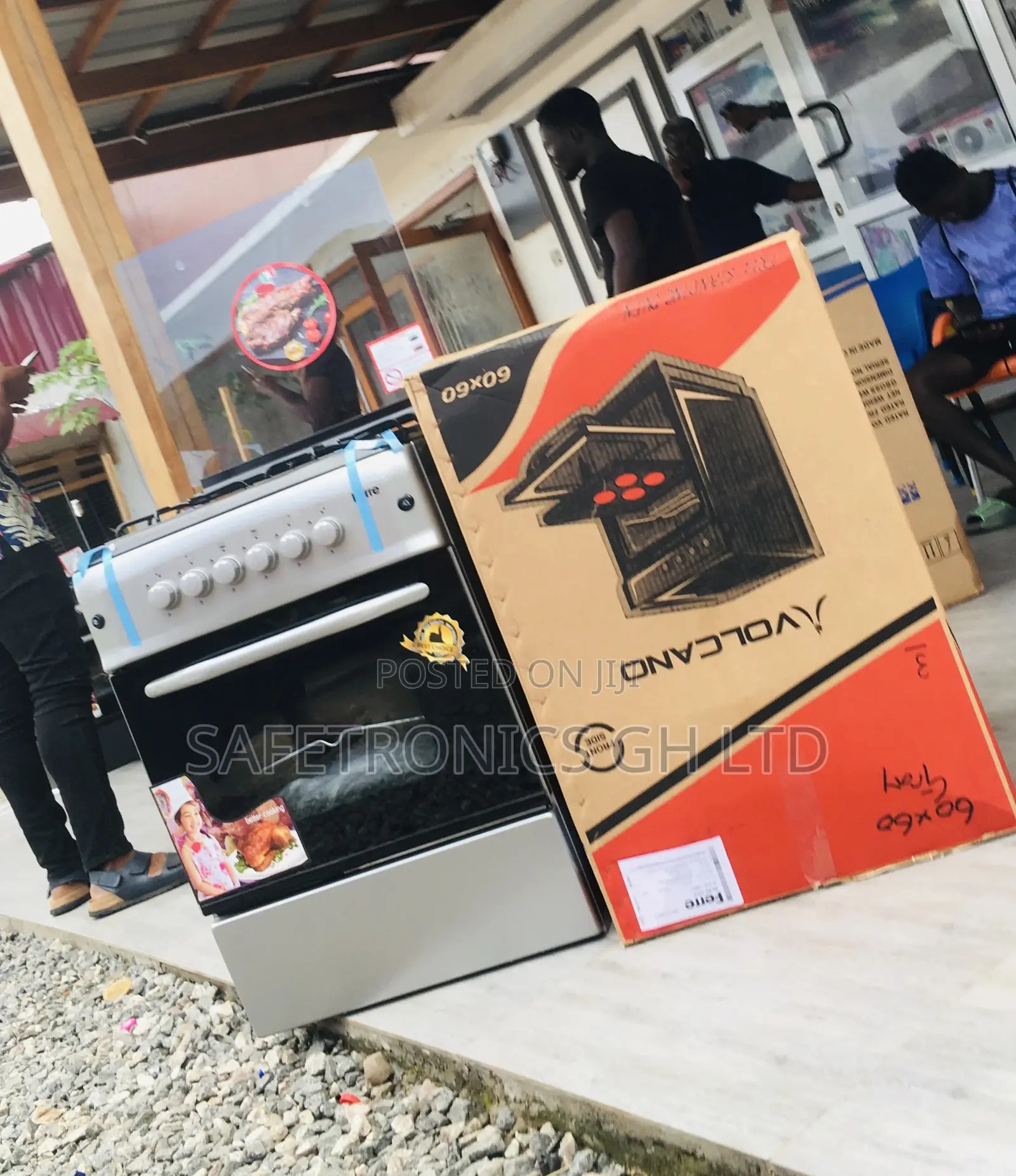 4 Gas Sliver Oven With Grill Ferre 60x60 Elegant Cooker