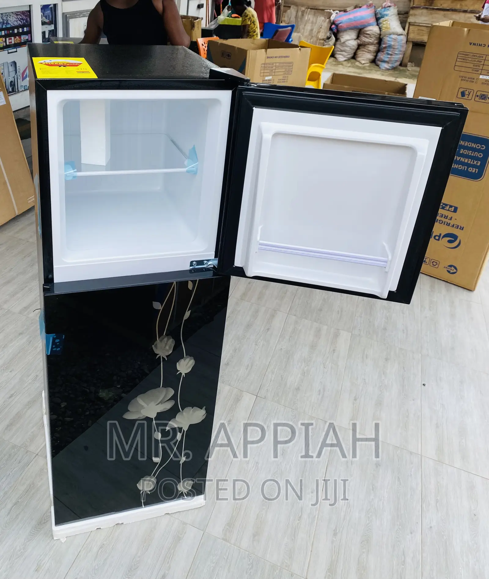 Brand New Pearl PF-20T Electric Top Freezer Fridge(Black).