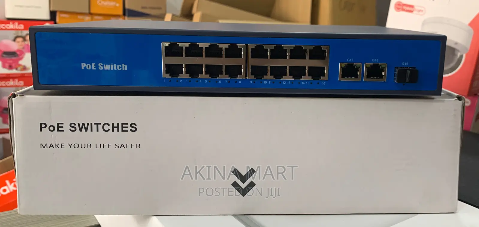 16ch AI POE Switch With 2up Link