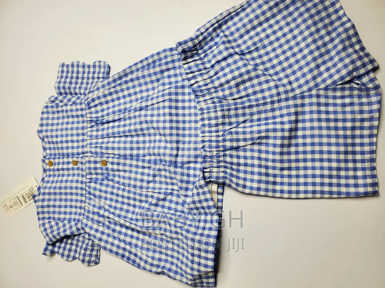 Marks Spencer Blue and White Top and Shorts for Girls