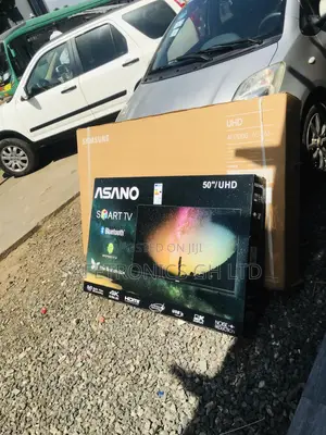 50 Inches LED Glossy Asano UHD Smart Electric Black Tv