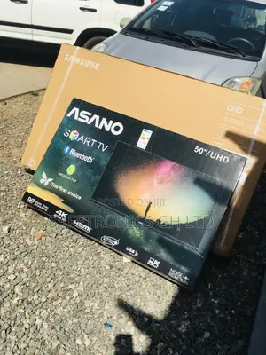 50 Inches LED Glossy Asano UHD Smart Electric Black Tv
