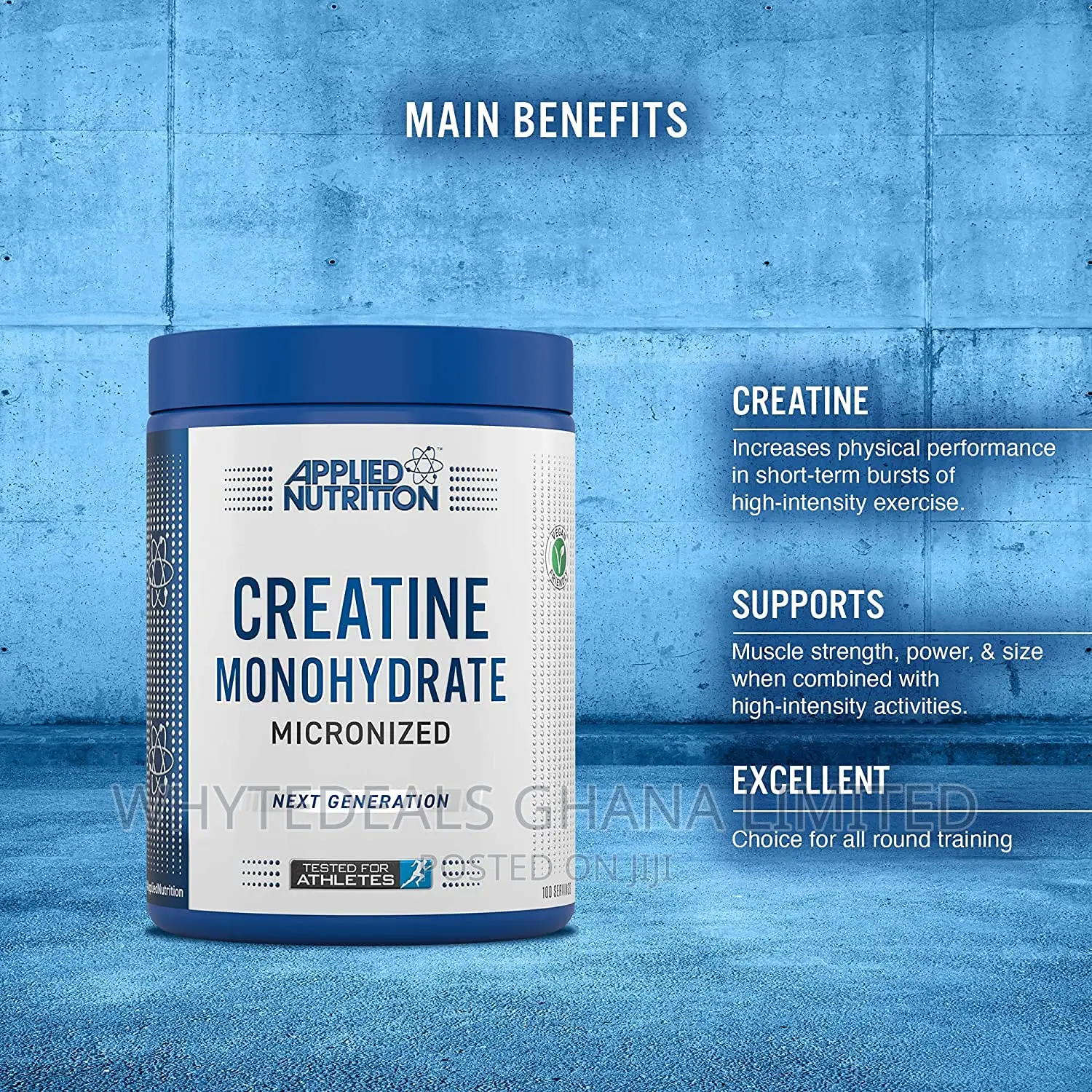 Creatine Monohydrate-Build Muscles, Strength, Recovery, Size