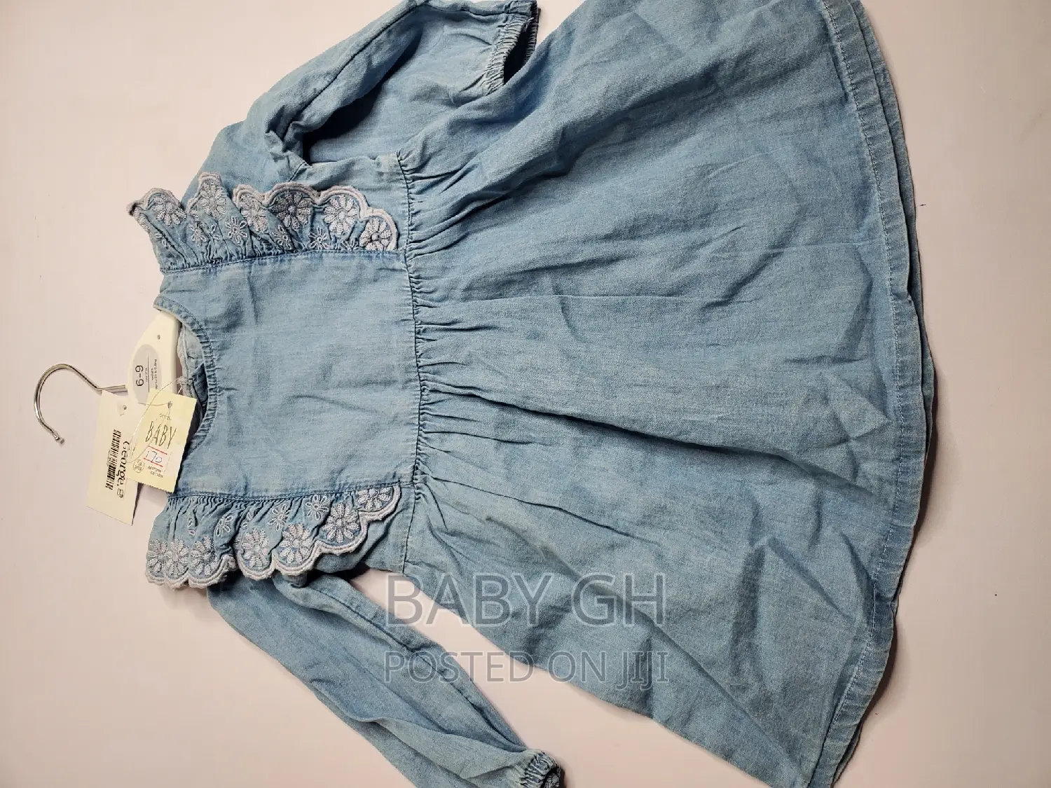 George Baby Girls Blue Denim Dress