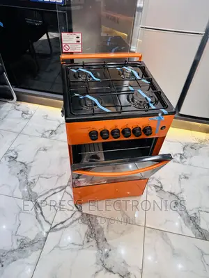 Easier Use Orange 4burner Gas Cooker Oven