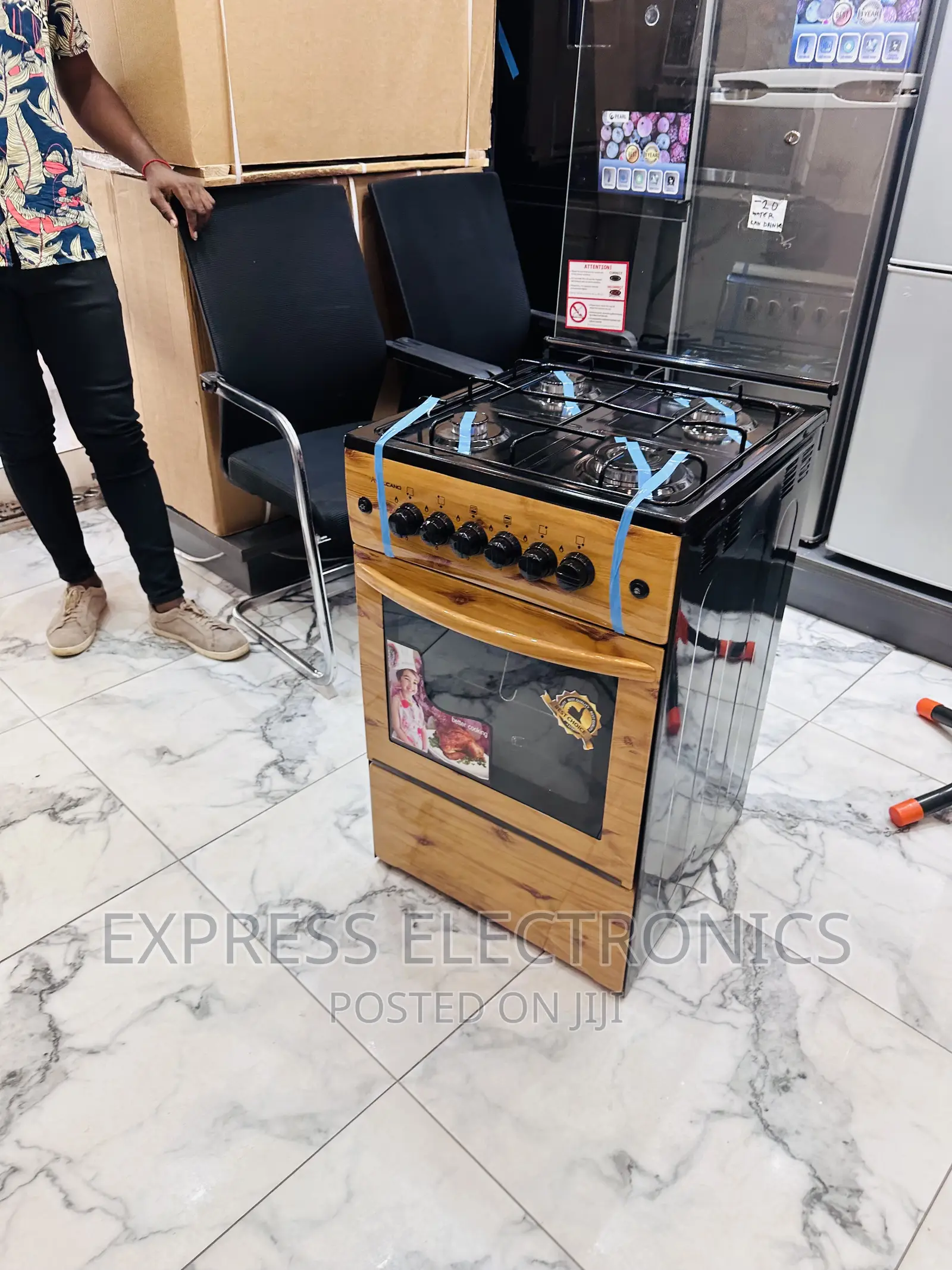 Bettet Cooking With Wooden Light 4burner Auto Ignition