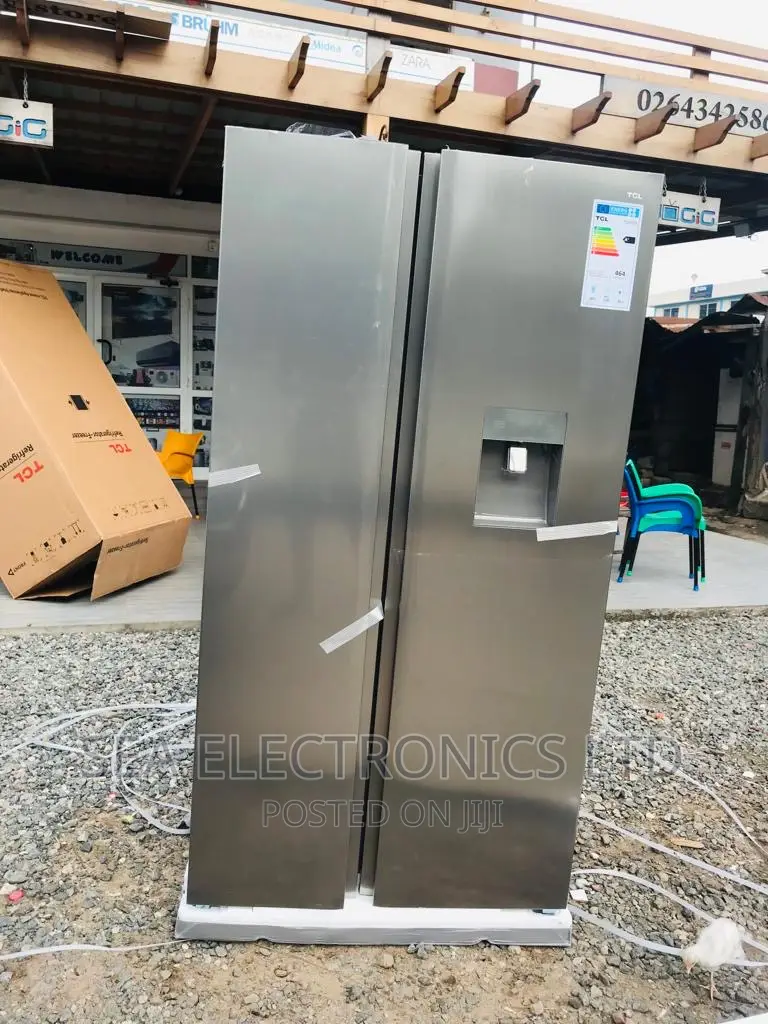 Genuine TCL 607L Fridge Side By Side Silver