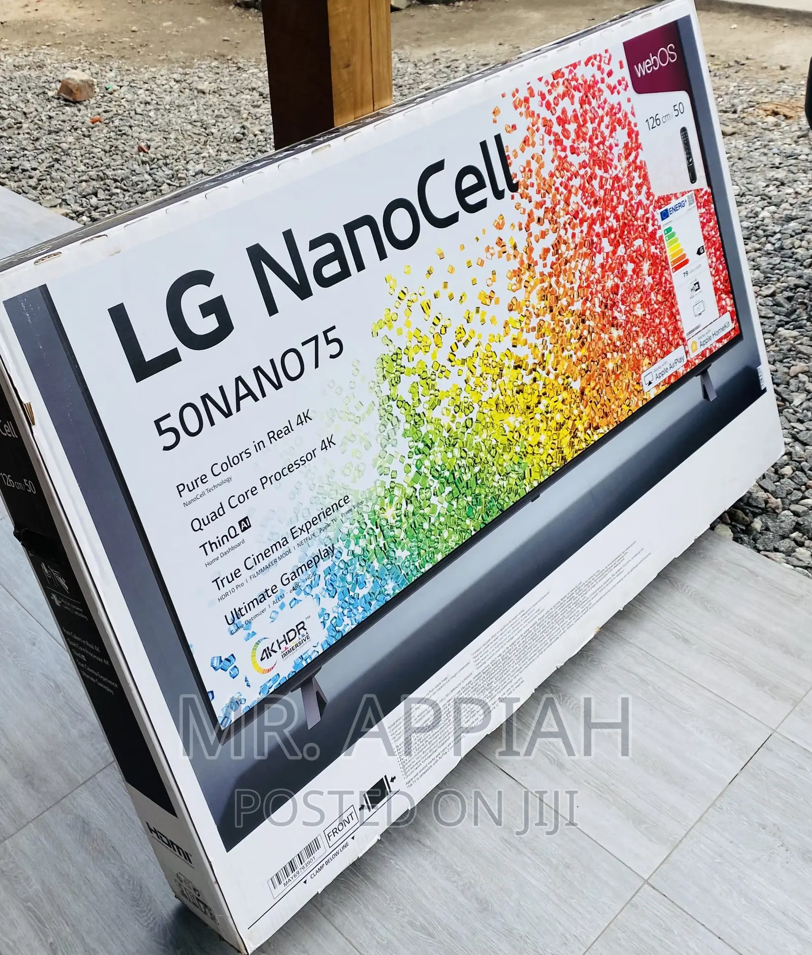 Energy Sufficient LG 50NANO756 50” Nanocell Smart Tv(Black)