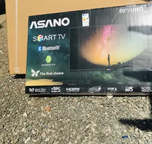 Asano Lasting Black UHD 50 Inches LED Glossy Smart Tv