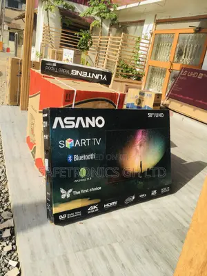 Glossy LED Asano Smart Black UHD 50 Inches Tv