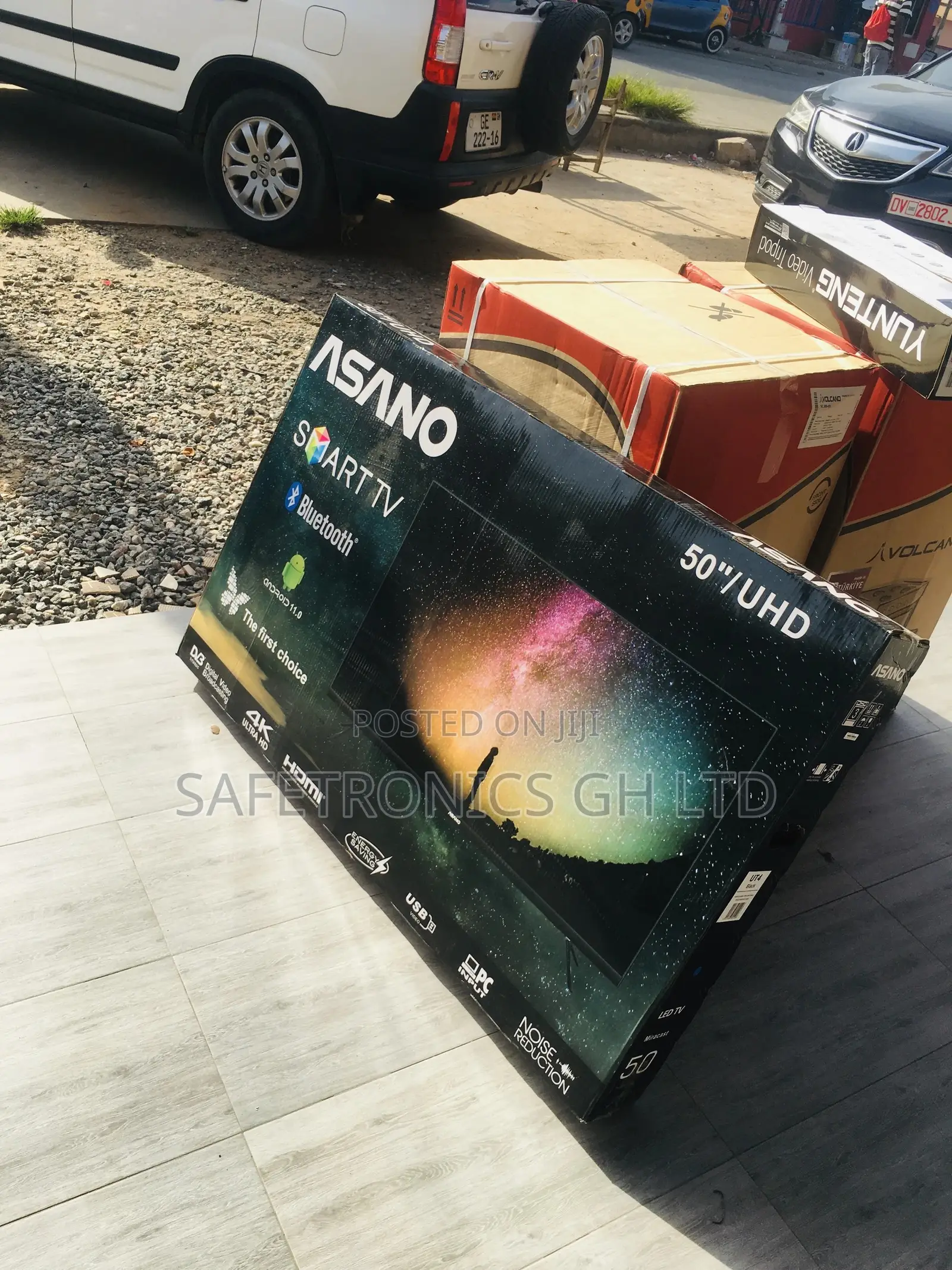 Asano Electric 50 Inches Glossy LED UHD Black Smart Tv