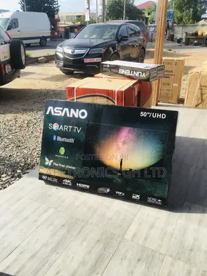 Black Smart UHD Asano 50 Inches Electric Glossy LED Tv