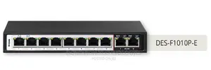 D-Link DES-F1010P-EB 10-Port 10100 Long Range Poe+ Surveilla