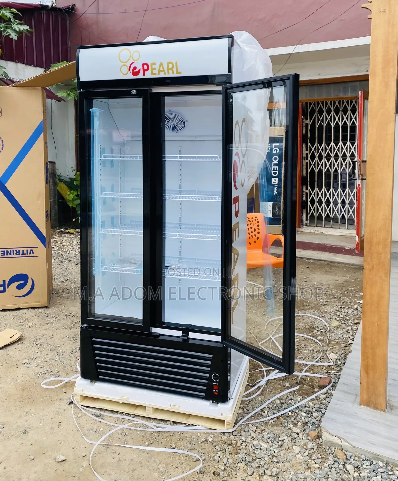 Brand New Pearl PVC-662-2B 2 Door Electric Beverage Cooler.