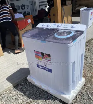 Pearl 12kg Electric Washing Machine + Spin/Dry(White) 