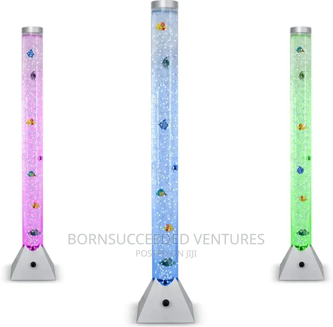 120cm Colour Lighting Led Novelty Bubble Tower Fish Lamp