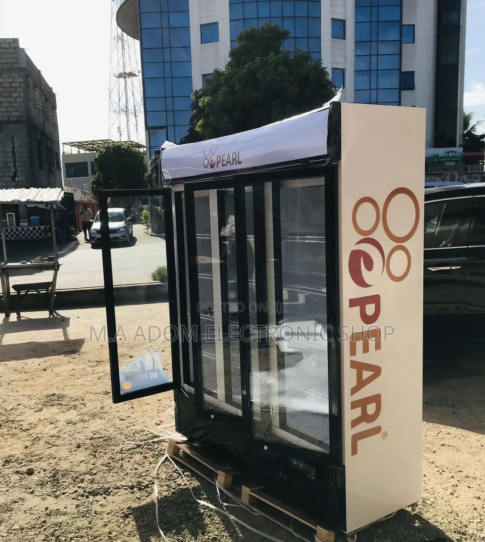 Long Lasting Pearl PVC-150 3 Door Electric Display Fridge.