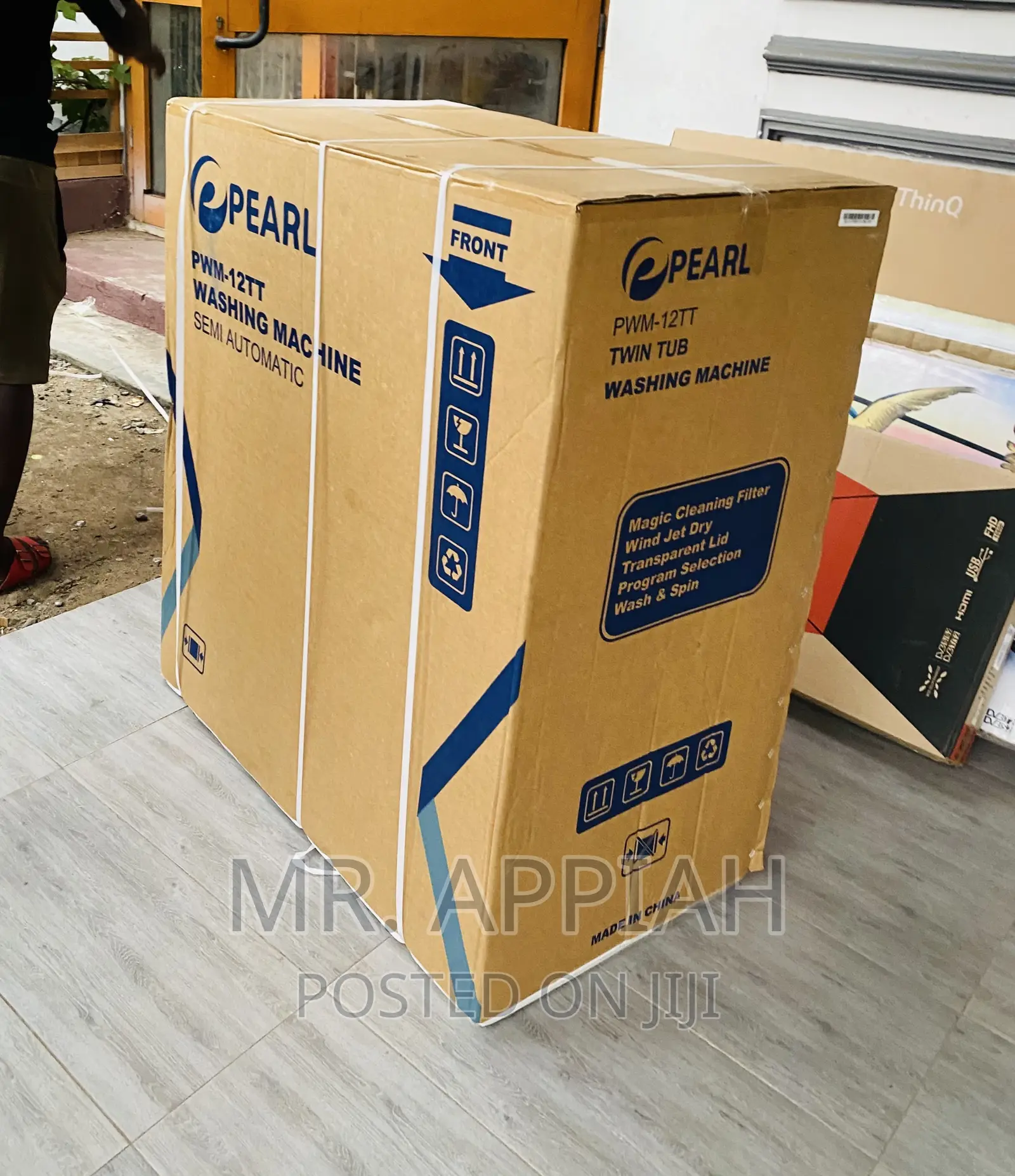 Newly Pearl 12kg Top Load Electric Washing Machine(White).