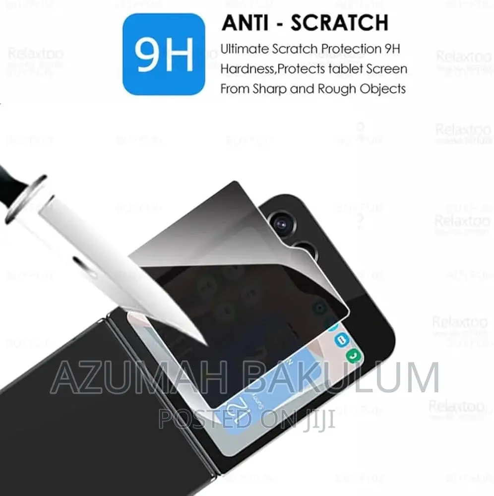Galaxy Z Flip 5 / 6 7 Privacy Front Led Screen Tempered Glass