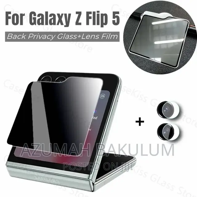 Galaxy Z Flip 5 / 6 7 Privacy Front Led Screen Tempered Glass