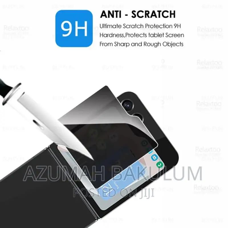 Galaxy Z Flip 5 / 6 7 Privacy Front Led Screen Tempered Glass