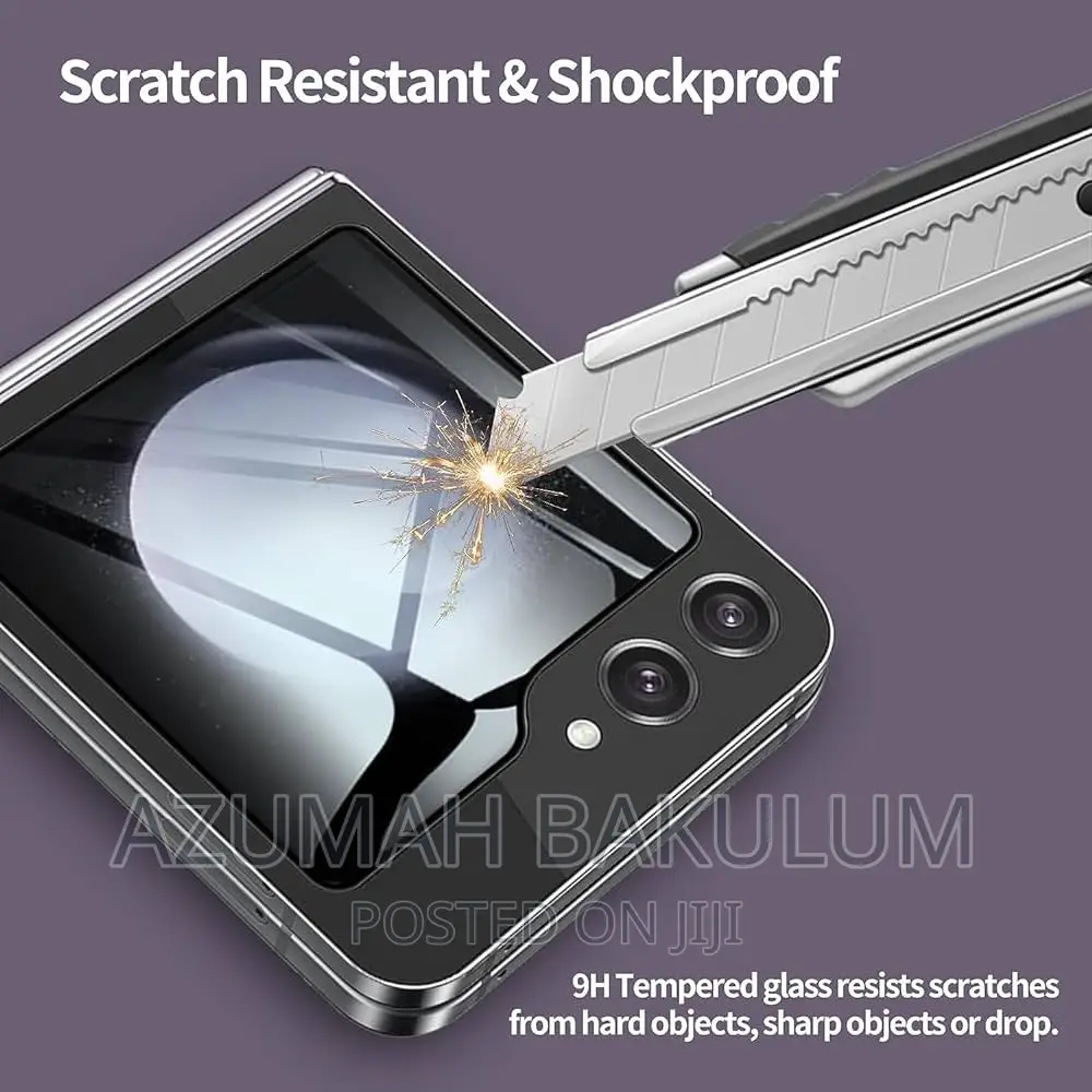 Galaxy Z Flip 5 / 6 7 Privacy Front Led Screen Tempered Glass