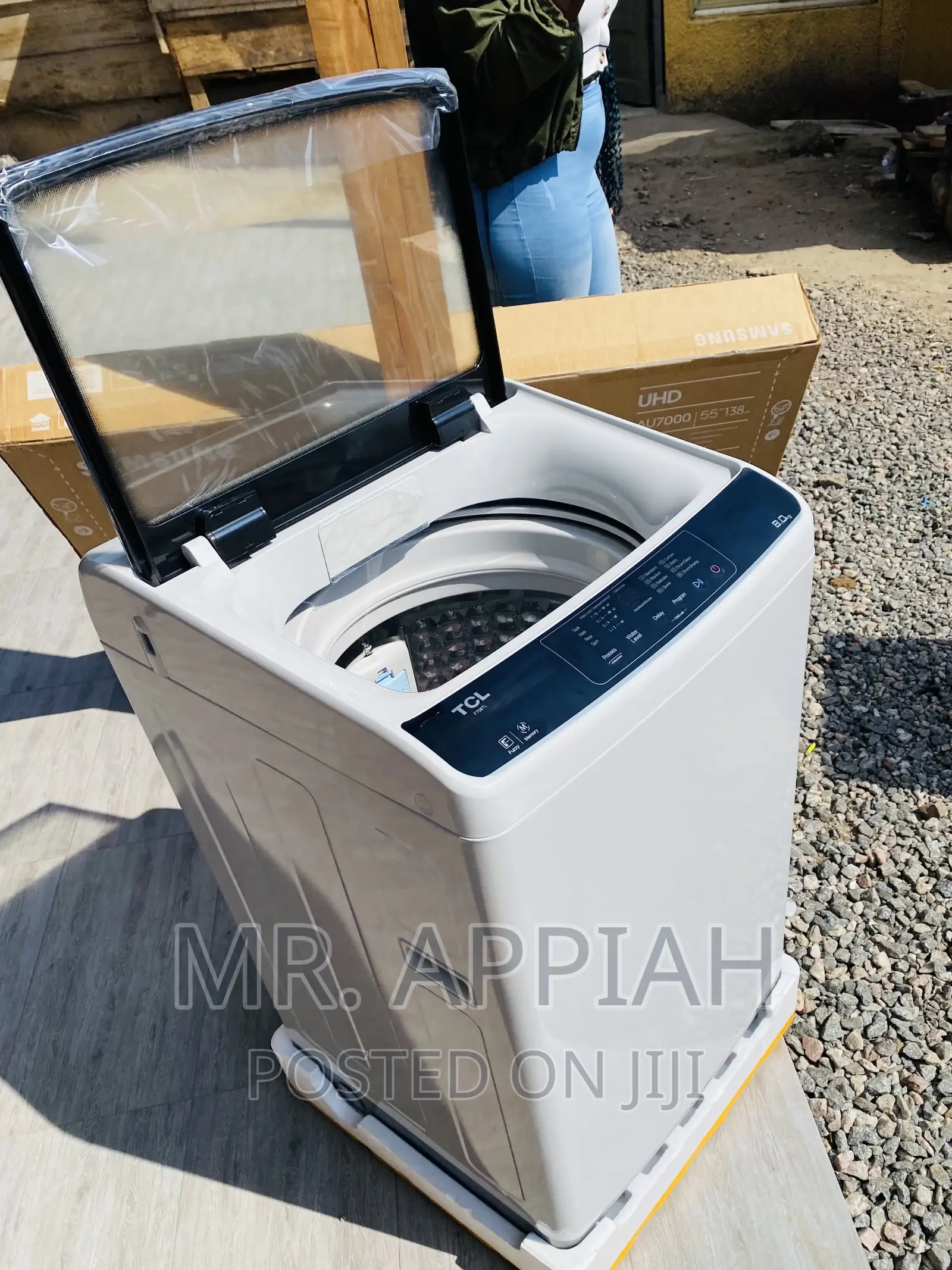 Newly in Stock TCL 8kg Top Load Electric Washing Machine.