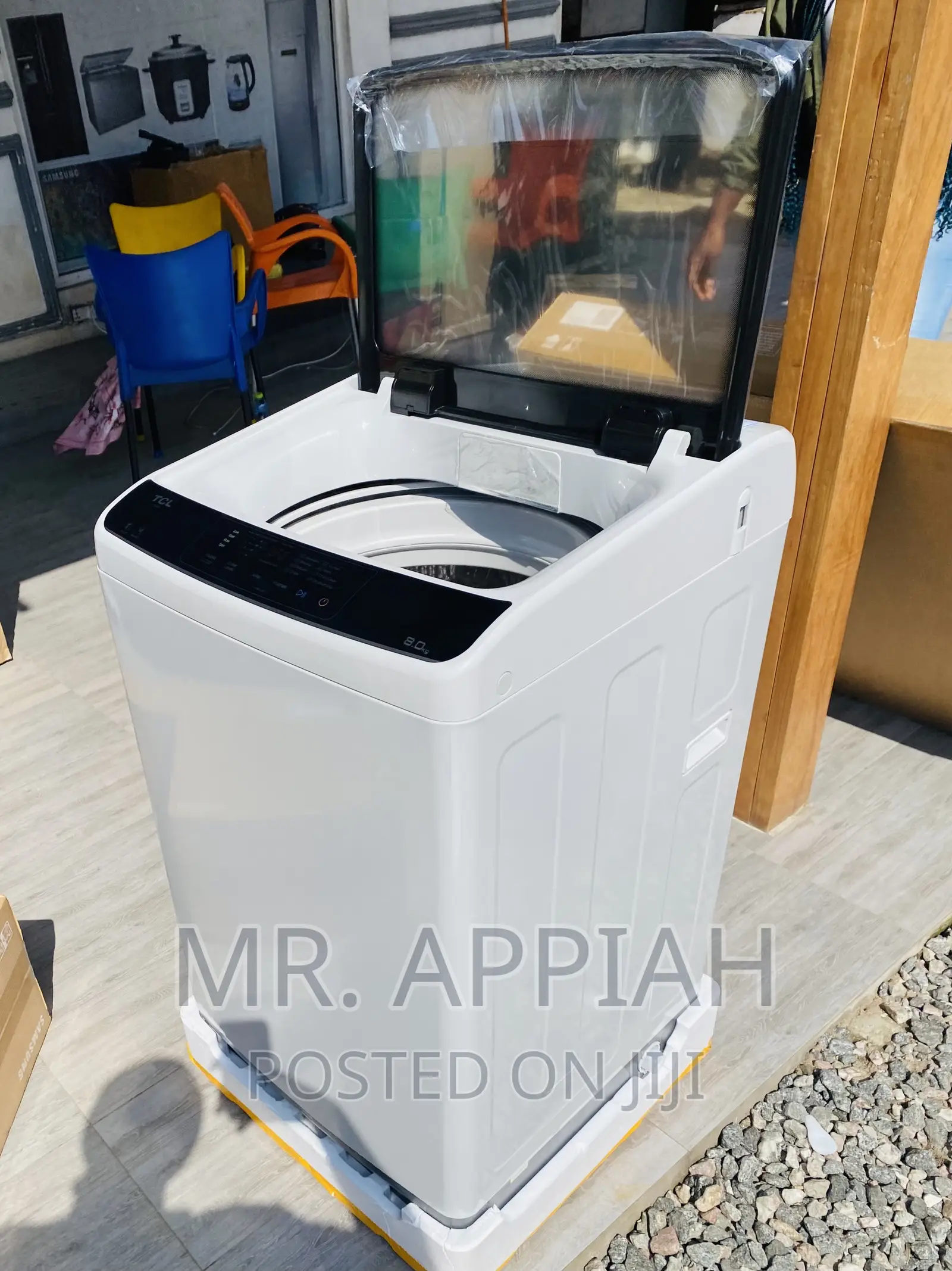 Sealed in Box  TCL 8kg Top Load Electric Washing Machine.