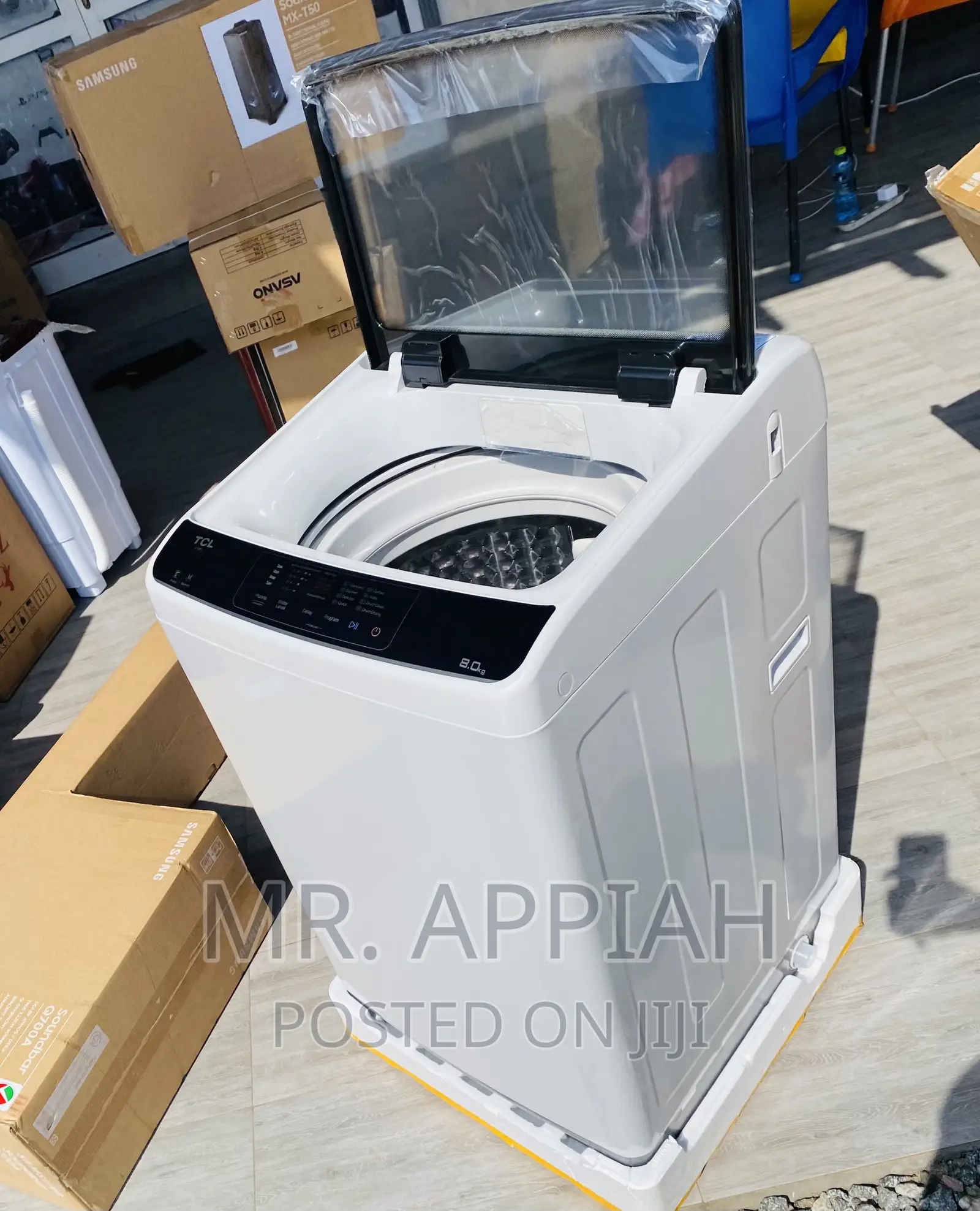 Latest TCL 8kg Top Load Electric Washing Machine + Spin/Dry