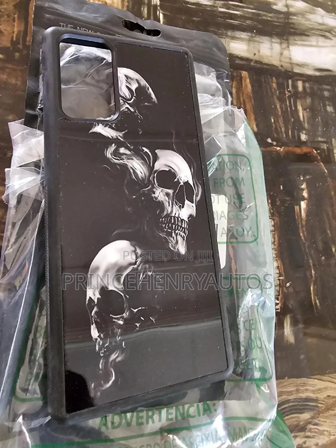 DAFEI Skulls Black Frame Shockproof Case for Note 20 5G