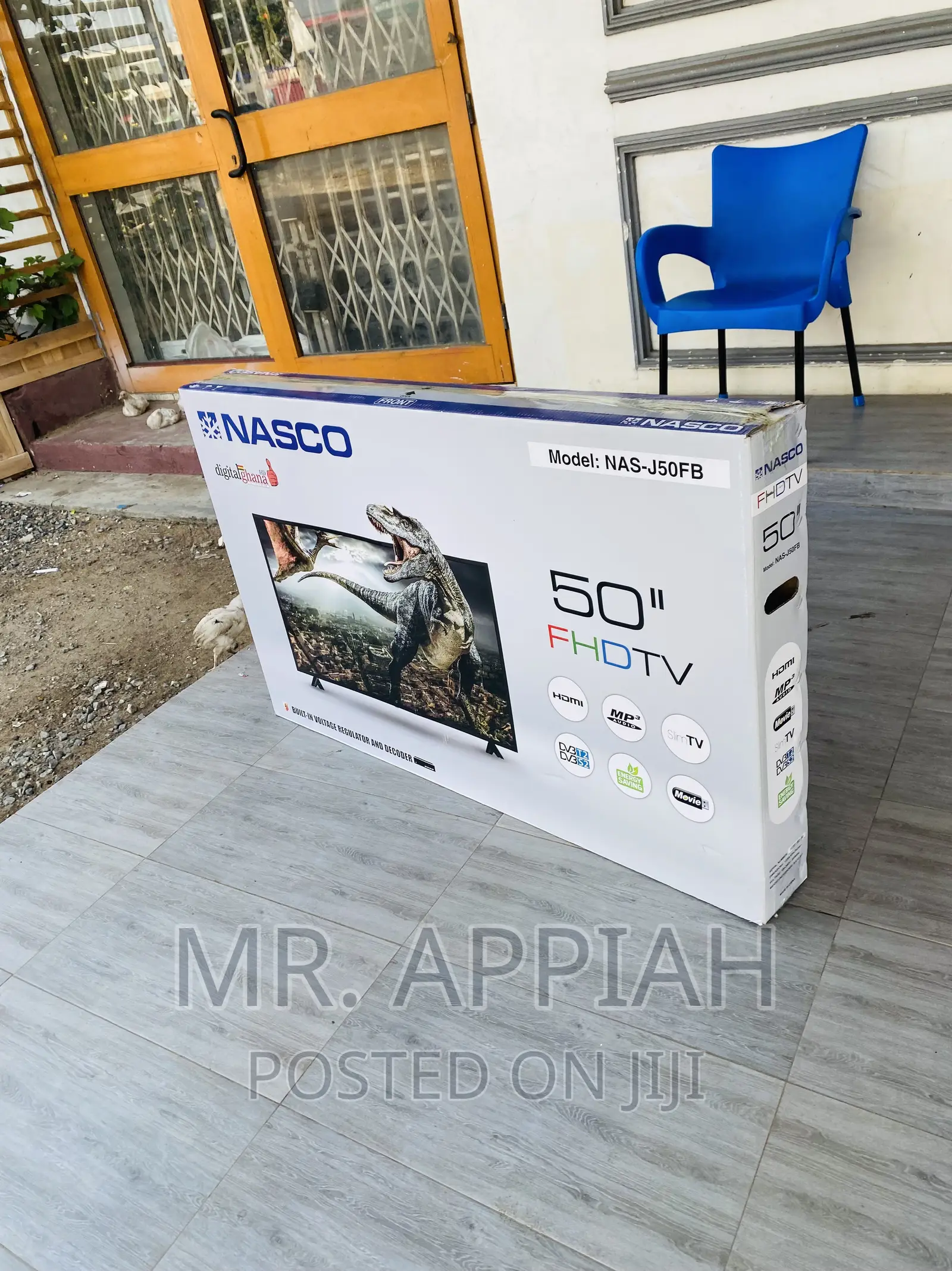 Energy Saving Nasco 50” FHD Digital Satellite Electric Tv.