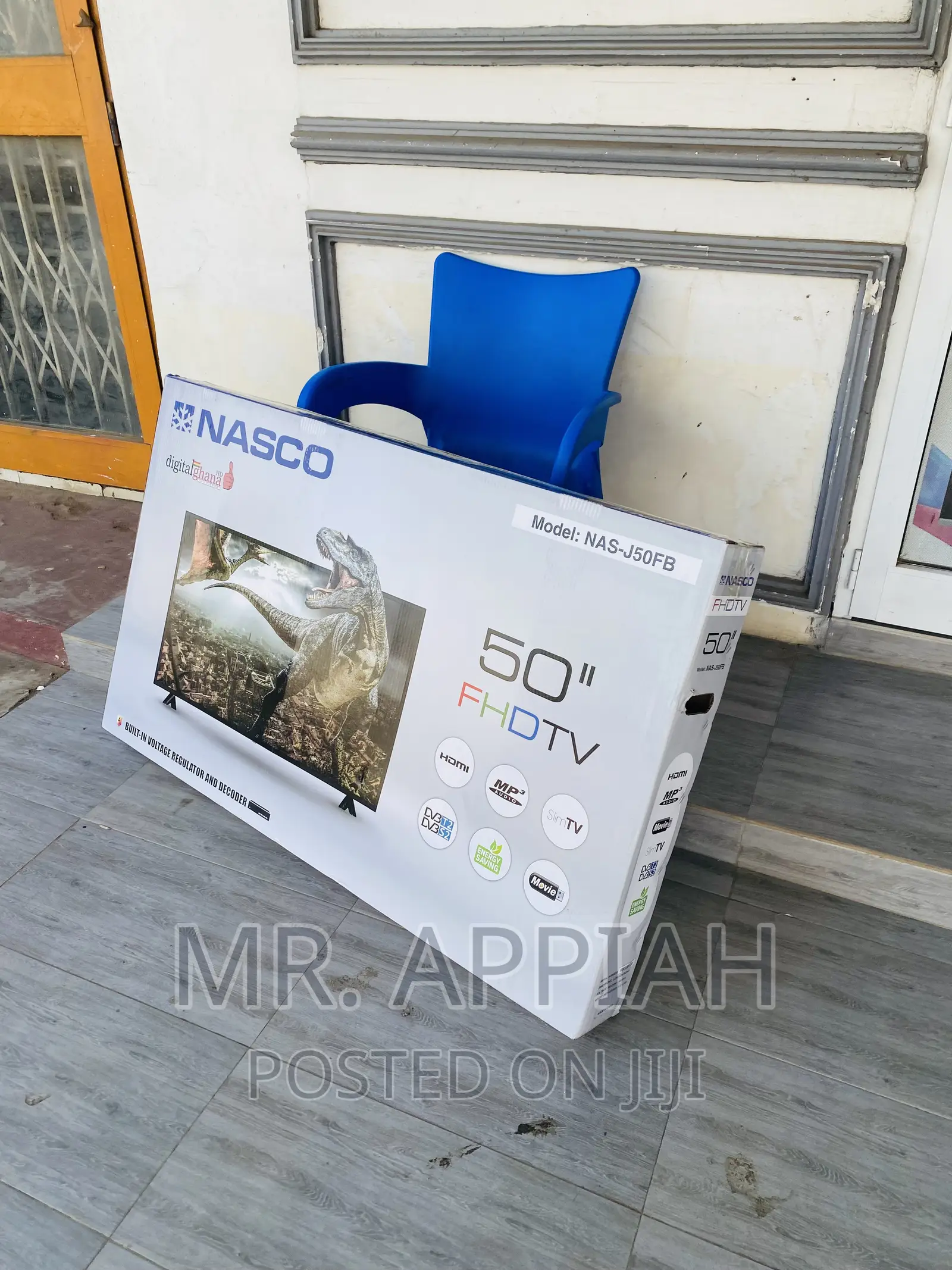 Latest Nasco 50” FHD Digital Satellite Electric Tv(Black).
