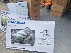 Authentic Sleek Slim FHD Digital Satellite Nasco 50” Tv 