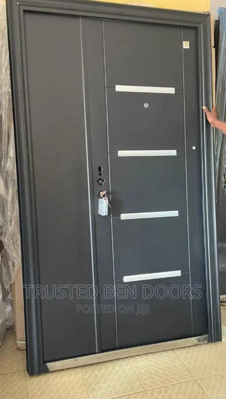 Adorable Paladin One/Half Turkish Black Security Door