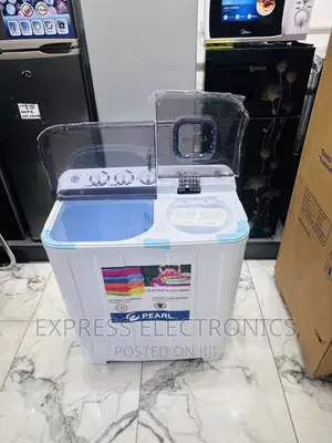 Pearl Sleek White Plastic Body Washing Machine 12kg Twintub