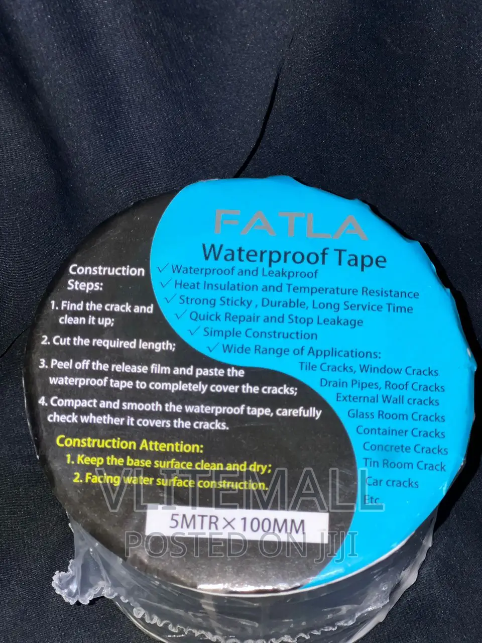 Fatla Waterproof Tape (5m X 100mm)