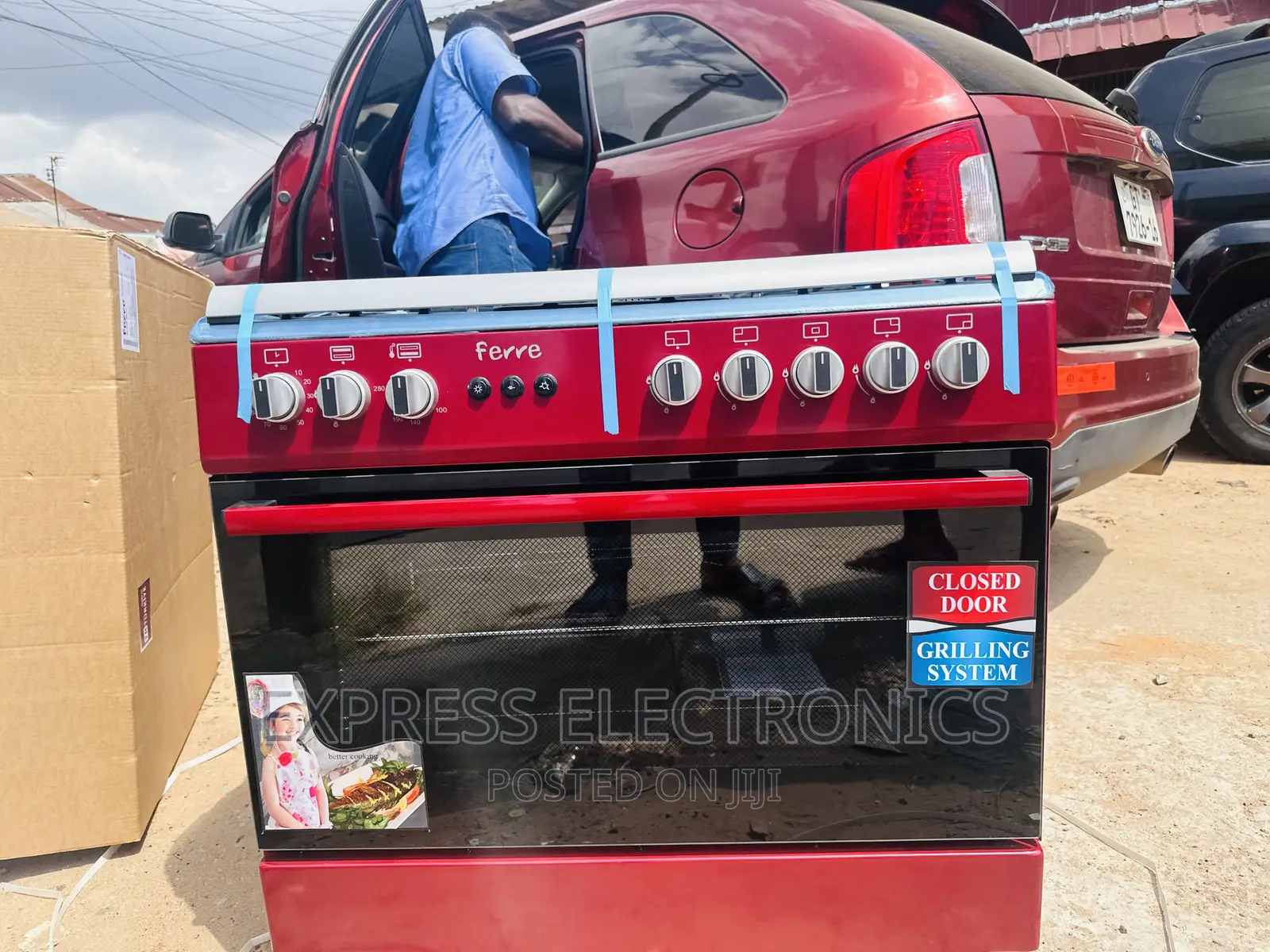 Foreign Standard Gas Cooker Oven Grill 5burner Rotisserie