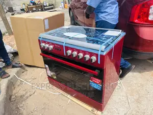 Authentic New Red Ferre Gas Cooker Oven Grill 5burner