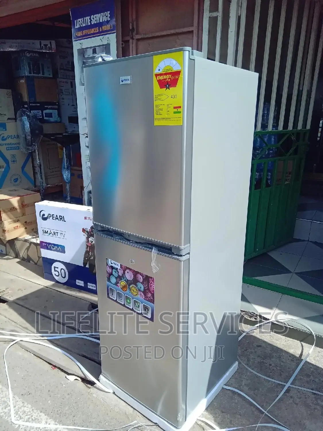 Pearl Fridge With Big Freezer 215 Litres