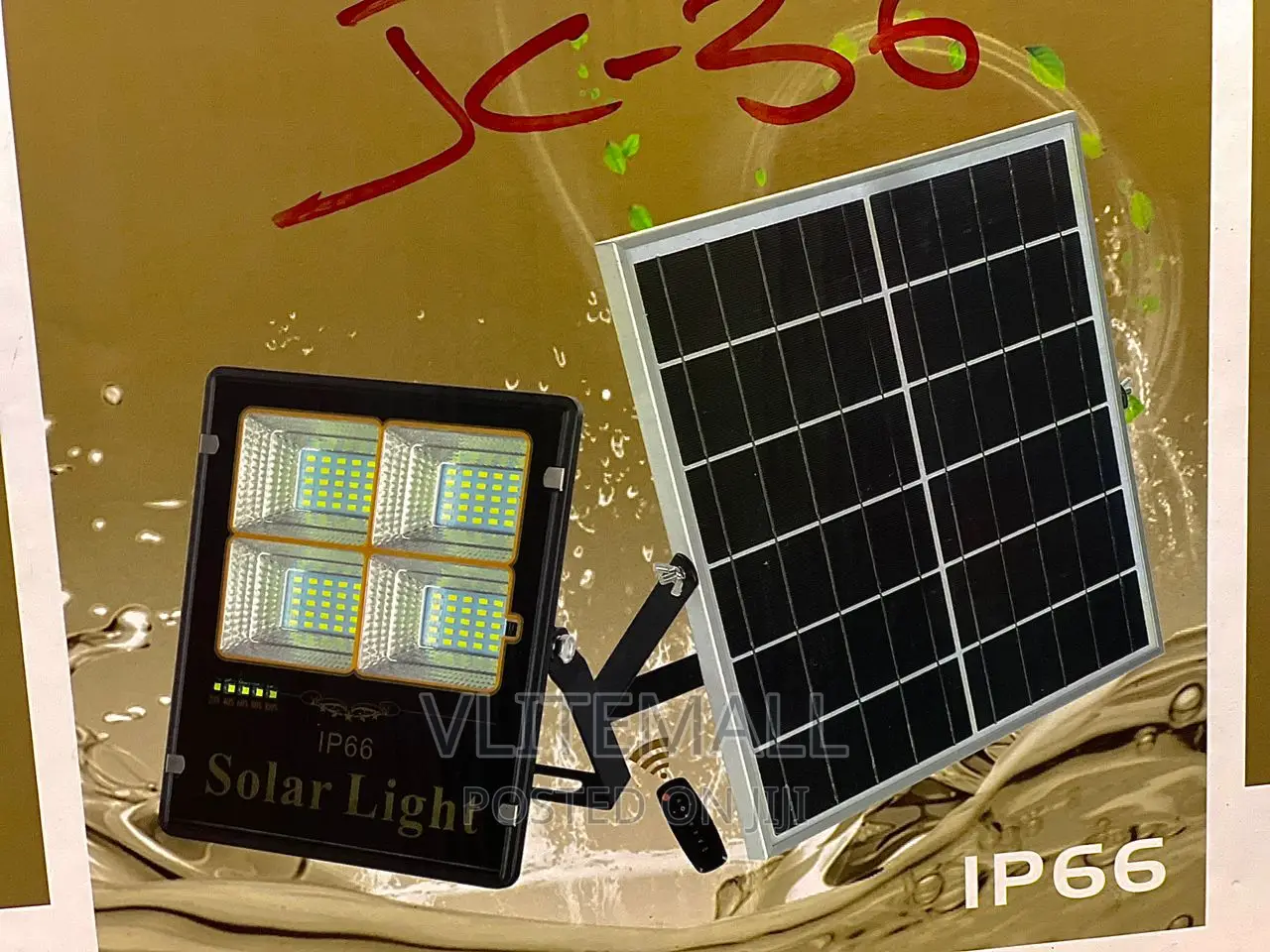 200W LED Solar Flood Lamp